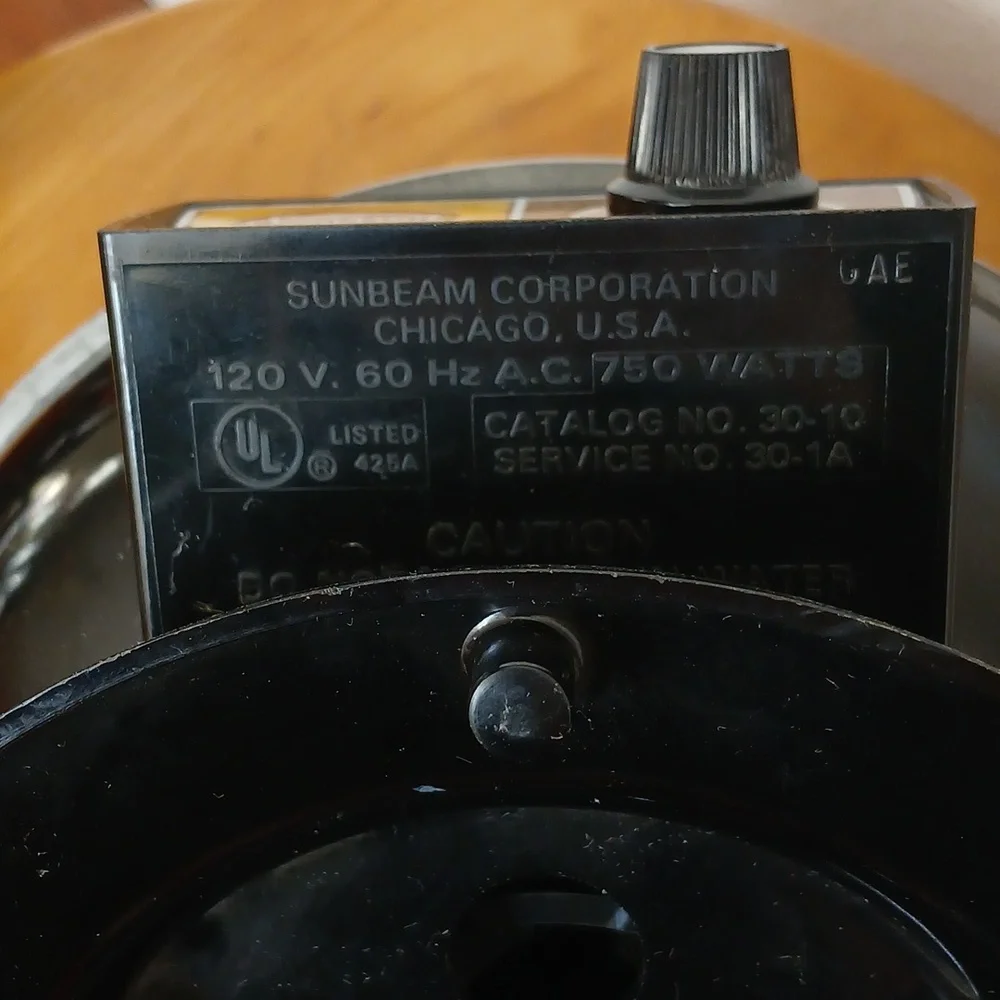 Vintage Sunbeam M'sieur Electric Crepe Maker Kitchen Appliance Plug In Desserts